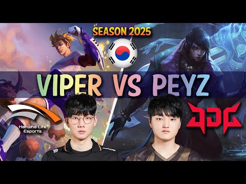 HLE Viper vs JDG Peyz - Viper EZREAL vs Peyz APHELIOS ADC - Patch 15.7 KR Ranked | lolrec
