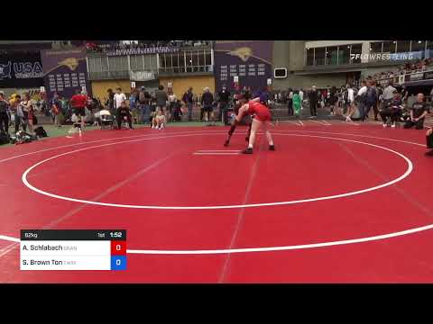 62 Kg Rr Rnd 3 - Andrea Schlabach, Grand View Wrestling Club Vs Sierra Brown Ton, Twin Cities Regi