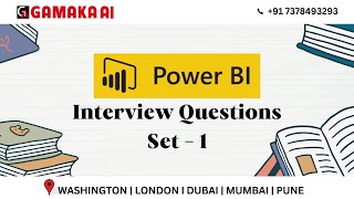 Data Science Course in Pune - Power BI Interview Question Set 1