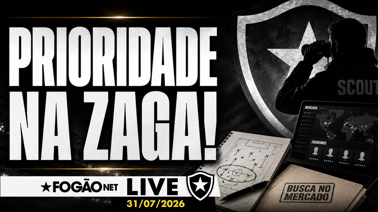 LIVE | Botafogo prioriza zagueiro na janela; elenco se reapresenta