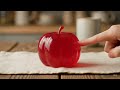 You Won T Believe What Happens To This Jiggly Red Apple