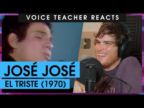 Jose Jose - El Triste en vivo 1970 | Voice Teacher Reacts