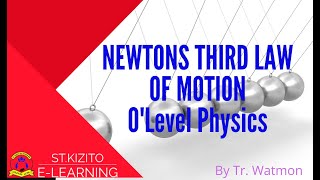 NEWTONS THIRD LAW OF MOTION