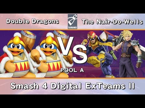 [DE] Smash 4 Digital ExTeams II - Pool A - Double Dragons vs The Nair-Do-Wells