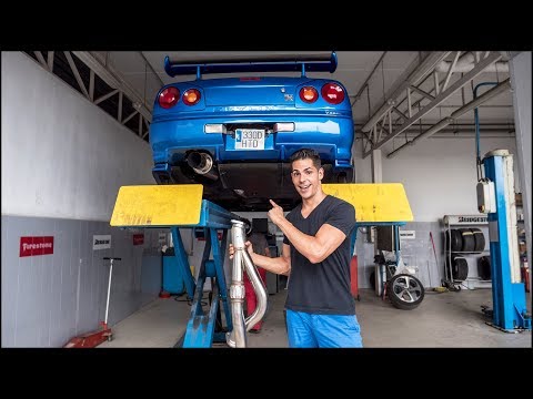 ¡¡ NUEVO TRAMO DE ESCAPE PARA MI NISSAN SKYLINE GTR R34 !! | Supercars of Mike