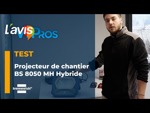Vidéo YouTube du produit Projecteur LED BS 8050 MH hybride 80W