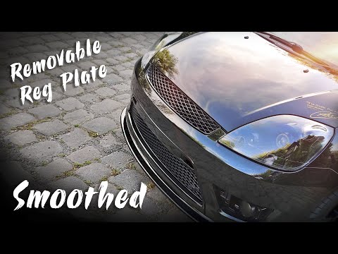 Smoothed Front Bumper Reg Plate Recess Removed For A Clean Look on the Fiesta ST150 - Ep76