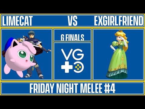 Friday Night Melee #4 - Grand Finals - Limecat (Marth, Jigglypuff) vs ExGirlfriend (Peach)