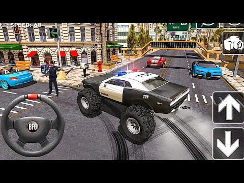 Police Monster Truck Stunts Driver 2021 - Police Car Driving Simulator - Android Gameplay #2