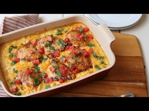 Smothered Chicken Queso Casserole