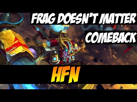 FRAG DOESN'T MATTER IN DOTA - COMEBACK BY HFN-  8200MMR TINKER - Dota 2