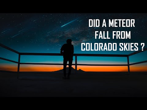 Fireball meteor falling over Colorado