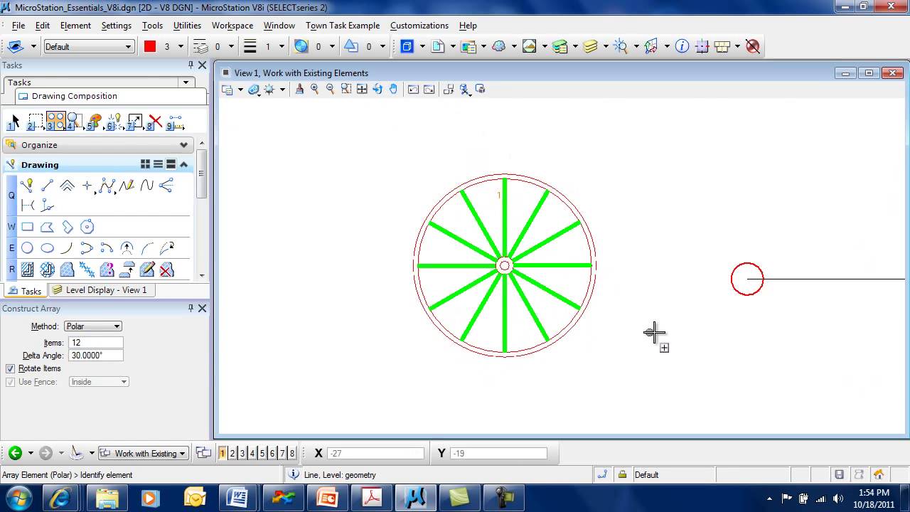 MicroStation Essentials Array