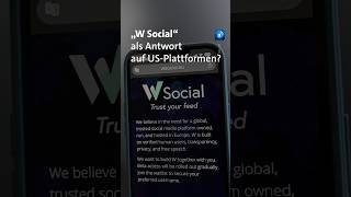 „W Social“ will eine europäische Alternative zu „X“ sein. #WSocial #ta