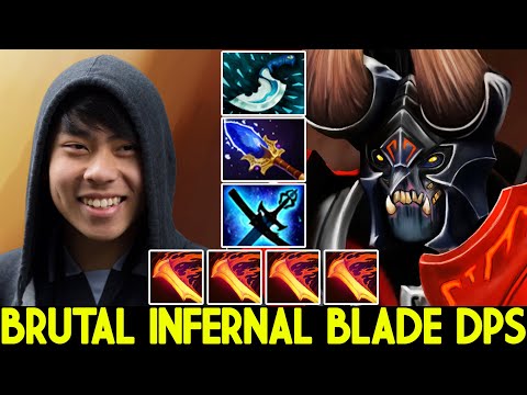 ANA [Doom] Brutal Max HP Infernal Blade DPS Pro Player Party Dota 2