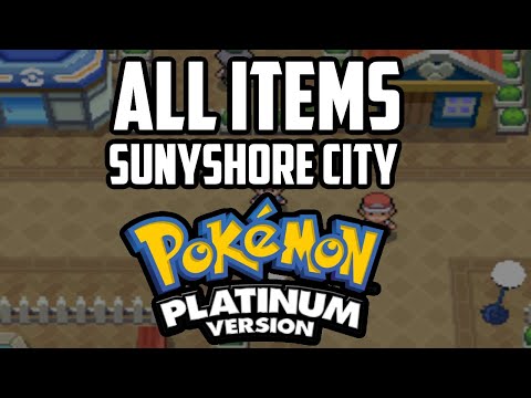 EVERY Item in Sunyshore City - Pokémon Platinum