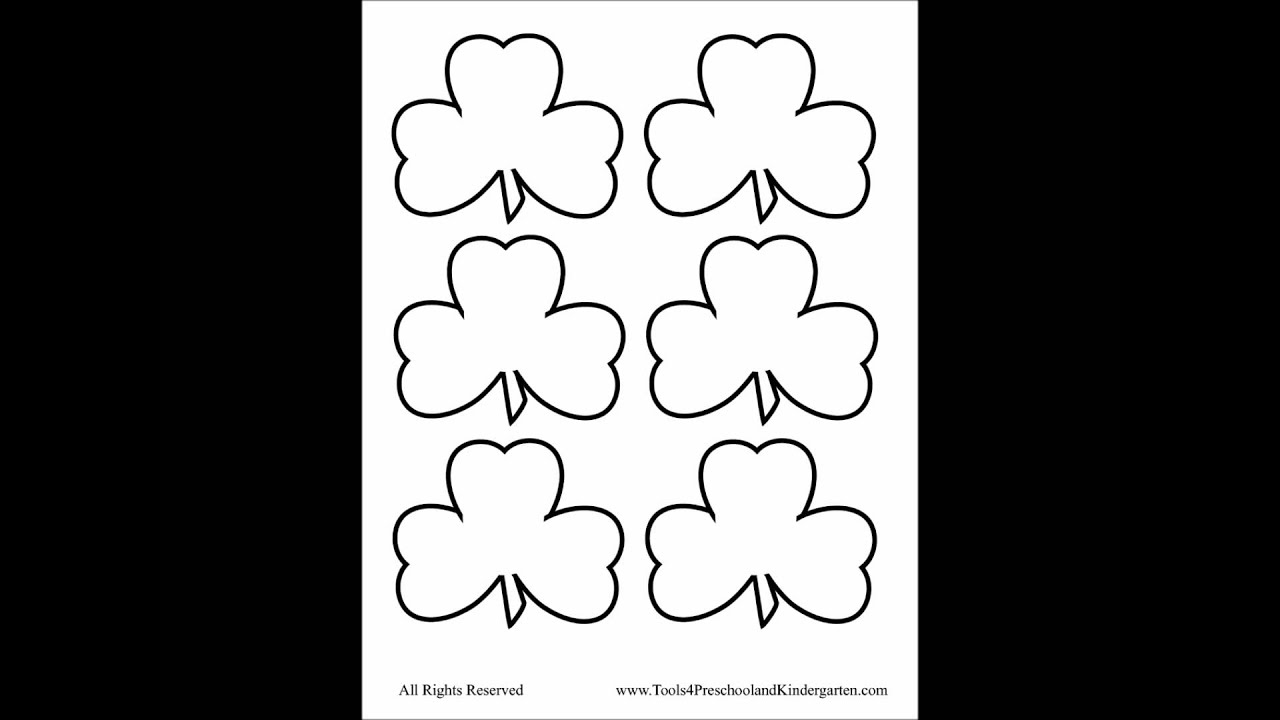 Shamrock 3 Leaf Clover Templates - Free - St. Patricks Day