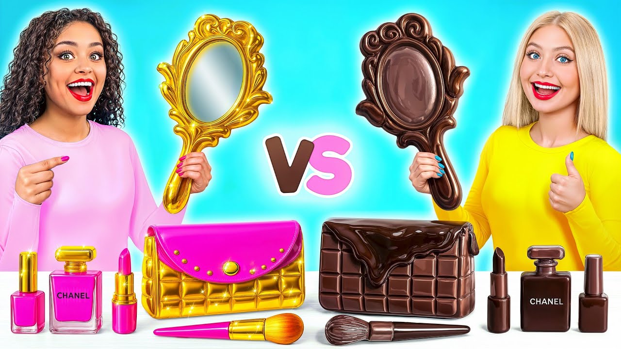 チョコレートの食べ物 vs 本物の食べ物のチャレンジ | 面白い料理バトル Multi DO Challenge