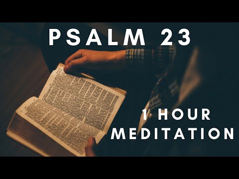 PSALM 23 | 1 Hour Repeat | Bible Verse Meditation | Fall Asleep to God’s Word