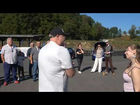 Trophy award ceremony at the Mercedes SLK meeting