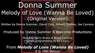 Donna Summer - Melody of Love (Original Version) LYRICS - SHM &quot;Melody of Love&quot; 1994