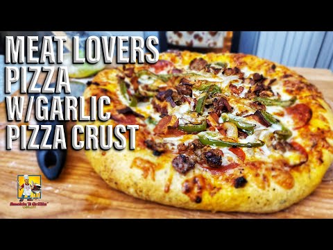 Meat Lovers Pizza with Garlic Pizza Crust