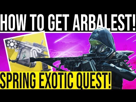 Destiny 2. ARBALEST EXOTIC QUEST! Wavesplitter On Xbox/PC, Xur Engram Change, Revelry Event & More! Video