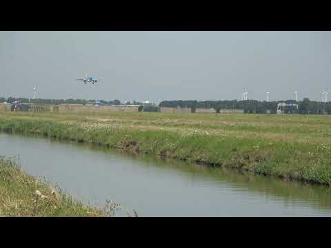 Gorgeous Landing in Amsterdam - Watch KLM's Embraer E195-E2 Soar in from Florence!