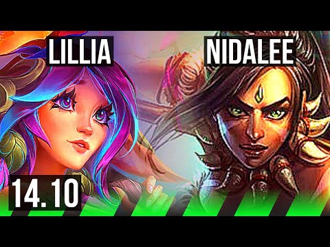 LILLIA vs NIDALEE (JGL) | Rank 3 Lillia, 7/1/8, Godlike | KR Challenger | 14.10