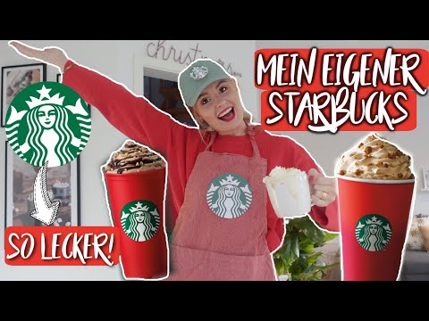 MEIN EIGENER STARBUCKS ZU HAUSE!☕️Winterdrinks günstig selber zu Hause machen! Lebkuchen Latte DIY!