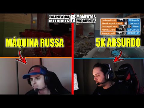 5K ABSURDO DO NESK, CLUTCH MONSTRO DO RAZAH, FLICK INSANO DO LAGONIS - MELHORES MOMENTOS LIVES R6