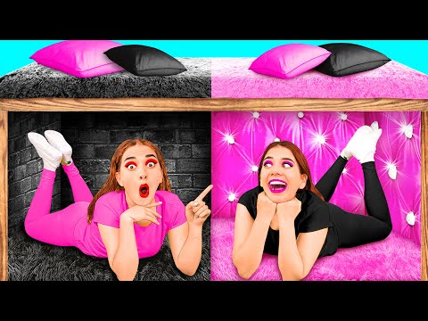 Secret Rooms Under The Bed | Rich VS Broke Challenge by BaRaDa