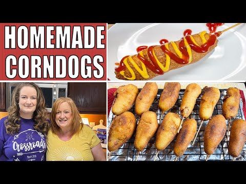 Easy HOMEMADE CORN DOGS Recipe | How to Make Delicious Corn Dogs