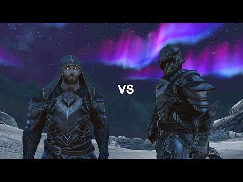 Level 300 Deathmage vs The Ebony Warrior - Skyrim (PS5)