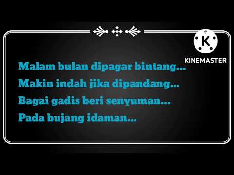 Malam bulan dipagar bintang - P. Ramlee & Saloma (Longer Version - Karaoke)