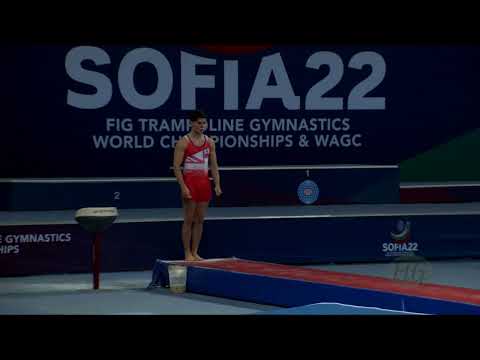 PADDOCK Jaydon (GBR) M - 2022 Trampoline Worlds, Sofia (BUL) - Q2 Tumbling