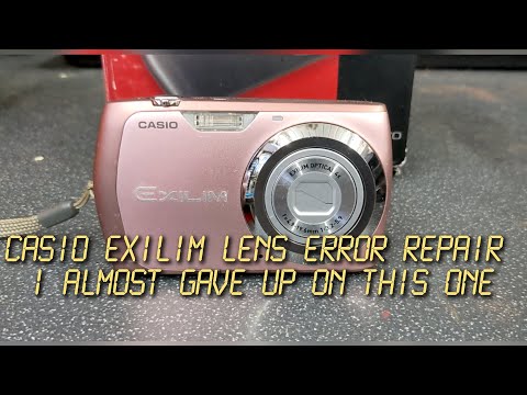 Casio Exilim lens error fault fix and case removal success!!!!!