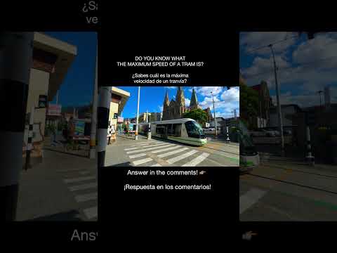 Medellín Tramway Passing Buenos Aires Church 🚊 #shorts