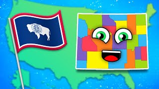 Explore The State Of Wyoming! | 50 States Songs For Kids | KLT Geography