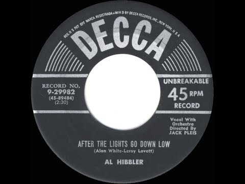 1956 HITS ARCHIVE: After The Lights Go Down Low - Al Hibbler