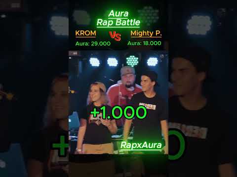 Krom vs Mighty P. - Aura Scan 📈📉 - Part 2 #aura #rap #freestyle #mightypups #krom