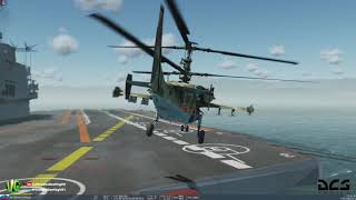 Ka-50 Landing & Takeoff on the Admiral Kuznetsov - DCS WORLD BLACK SHARK 2