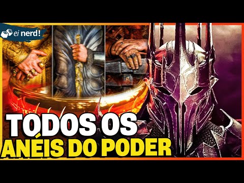 CONHEÇA TODOS OS ANÉIS DO PODER - História COMPLETA! Senhor dos Anéis