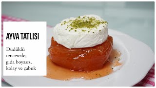 Çabuk kolay ve garantili ayva tatlısı tarifi/ şerbetli tatlı tarifleri