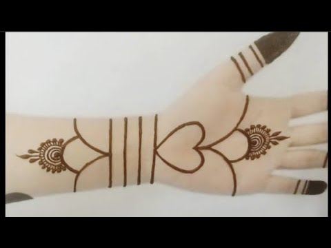 Simple backhand mehndi design for beginners| easy mehndi design| mehandi ka design| mehendi design|