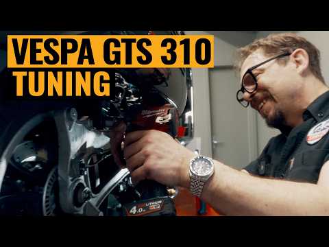 Vespa GTS 310 Umbau: BGM Fahrwerk + Arrow Auspuff