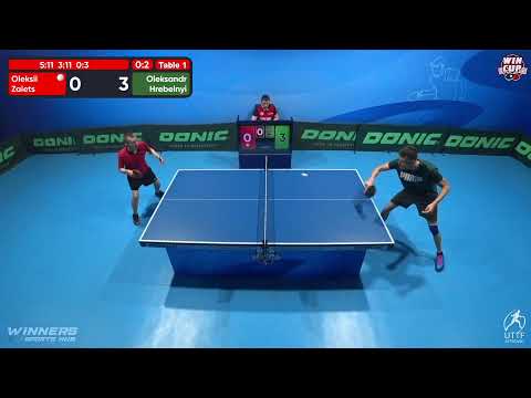 08:00 Oleksii Zaiets 0 - 3 Oleksandr Hrebelnyi West 1 WIN CUP 04.12.2022 | TABLE TENNIS WINCUP