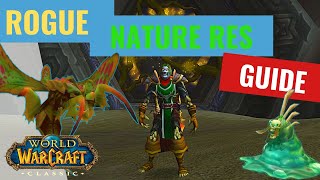 Phase 5 Rogue Nature Resist Gear Guide!!! WoW Classic