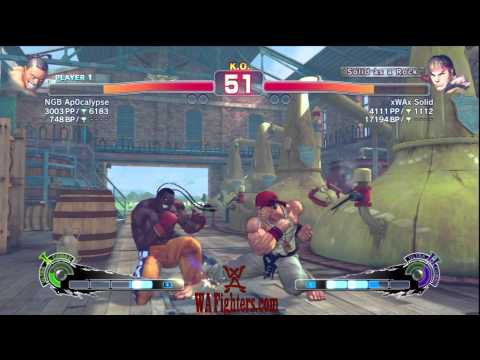 NGB Ap0calypse (Dee Jay) vs xWAx Solid (Ryu)  - SSF4 AE Team Battle
