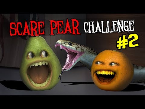 迷惑なオレンジ - 恐怖の梨のチャレンジ第2弾！... (Annoying Orange - The Scare Pear Challenge #2!!!)